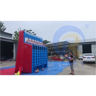 Basketball Inflatabile Shoot Game Basketball Connect 4 in una fila Inflatabile con soffiatore