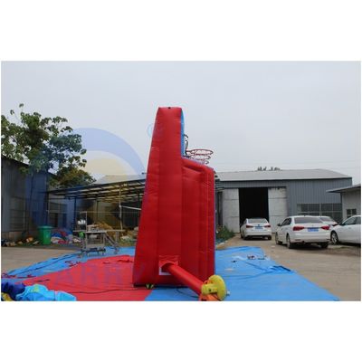 Basketball Inflatabile Shoot Game Basketball Connect 4 in una fila Inflatabile con soffiatore