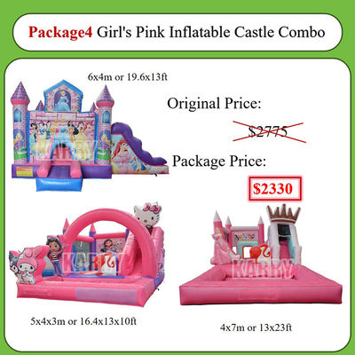 Castello gonfiabile commerciale a colori personalizzati Ideale per il divertimento all' interno e all' esterno