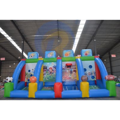 Gioco di sfida sportivo gonfiabile 4 in 1 per le imprese di noleggio