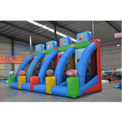 Gioco di sfida sportivo gonfiabile 4 in 1 per le imprese di noleggio