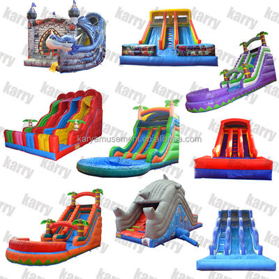 5 - 10 Slide idraulici gonfiabili per passeggeri di categoria commerciale con piscina