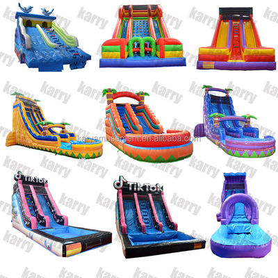 5 - 10 Slide idraulici gonfiabili per passeggeri di categoria commerciale con piscina