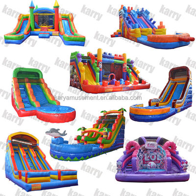 5 - 10 Slide idraulici gonfiabili per passeggeri di categoria commerciale con piscina