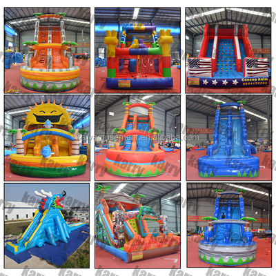 5 - 10 Slide idraulici gonfiabili per passeggeri di categoria commerciale con piscina