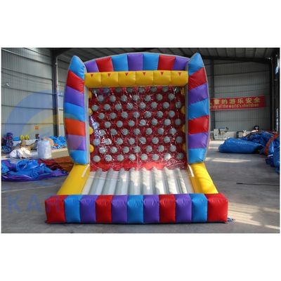 Gioco sportivo gonfiabile arancione personalizzato per il divertimento di sparatoria e punteggio del carnevale in famiglia
