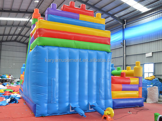 Colore Bambini Slide Blocchi gonfiabili di costruzione Combinazione Slide rimbalzo per adulti