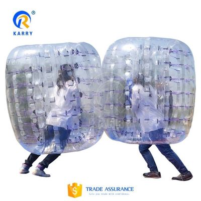 Pvc grandezza umana palla da calcio di bolla al parco di divertimenti con accessori di riparazione CE soffiatore