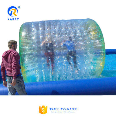 TPU colorato Zorb Ball Water Rollers gonfiabili divertenti giochi di rulli per adulti e bambini