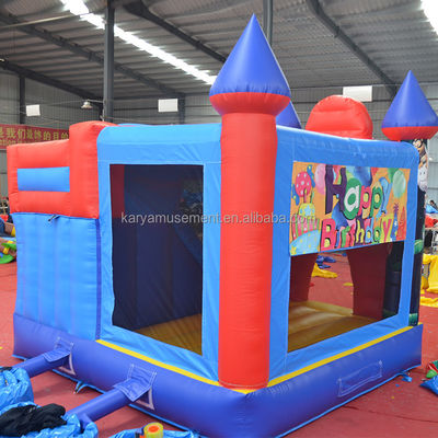 0.55mm PVC Vinyl Tarpaulin gonfiabile Mario Bounce House Combo Castle Slide con Blower