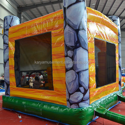 Caratteristiche PORTABLE gonfiabile giungla Dino Bouncer House con scivolo e design unisex