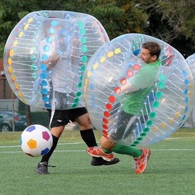 CE 220v o 110v giocattolo gonfiabile PVC/TPU 1,5m di diametro palla trasparente paraurti per bambini