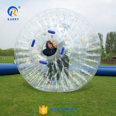 2.6m di diametro sfera gonfiabile per bambini e adulti colorata su richiesta Zorb Ball