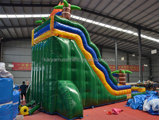 32ft Jumbo Palm Tree gonfiabile Sun Water Slide con bambini giocare piscina e slitta rimbalzo