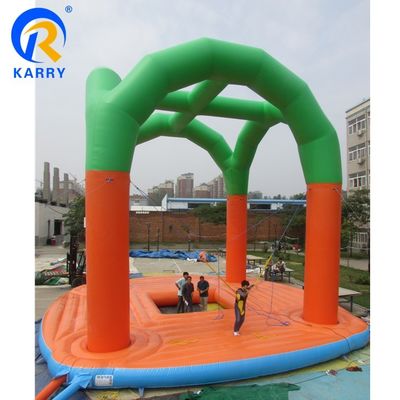Logo personalizzato stampato Bungee Trampoline Jumper gonfiabile per bambini e adulti