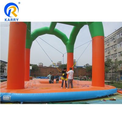 Logo personalizzato stampato Bungee Trampoline Jumper gonfiabile per bambini e adulti