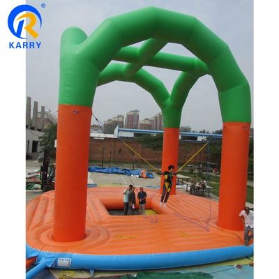 Logo personalizzato stampato Bungee Trampoline Jumper gonfiabile per bambini e adulti