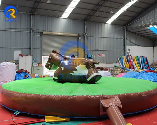 Commercial Bouncy Mechanical Rodeo Bull Riding Machine Bull ride gonfiabile per adulti