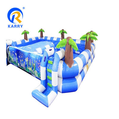 14 anni in su PVC gonfiabile sopra il suolo Easy Set Piscina con casa scivolo rimbalzo