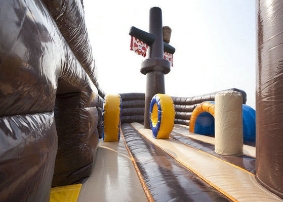 Slide d'acqua a colori personalizzati piscina gonfiabile per nave pirata parco acquatico gonfiabile