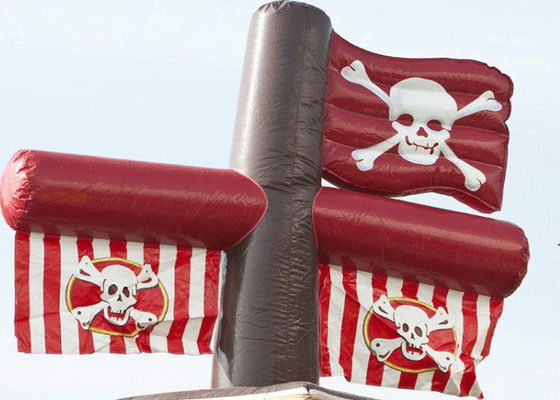 Slide d'acqua a colori personalizzati piscina gonfiabile per nave pirata parco acquatico gonfiabile