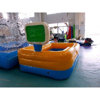 Piscine gonfiabili in cortile con piscina per bambini in PVC da 0,9 mm e anello da basket