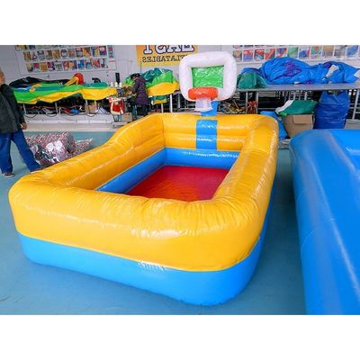 Piscine gonfiabili in cortile con piscina per bambini in PVC da 0,9 mm e anello da basket