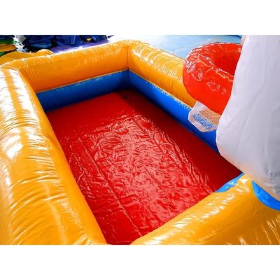 Piscine gonfiabili in cortile con piscina per bambini in PVC da 0,9 mm e anello da basket