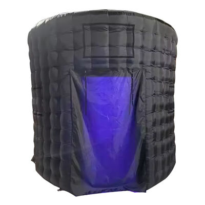 360 Photo Booth Enclosure Backdrop Exhibition con luci a led