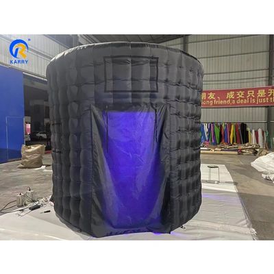 360 Photo Booth Enclosure Backdrop Exhibition con luci a led