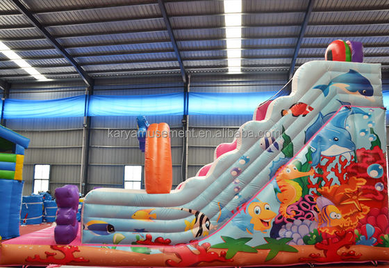 Kit di riparazione del soffiatore con confezione 9x4.5m Slide gonfiabile per festa per bambini