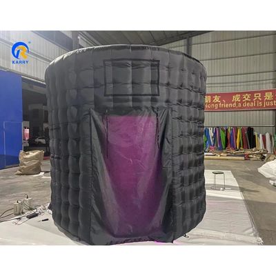 360 Photo Booth Enclosure Backdrop Exhibition con luci a led
