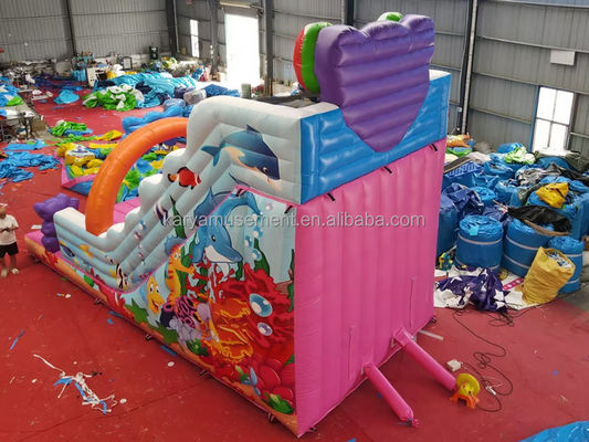 Kit di riparazione del soffiatore con confezione 9x4.5m Slide gonfiabile per festa per bambini