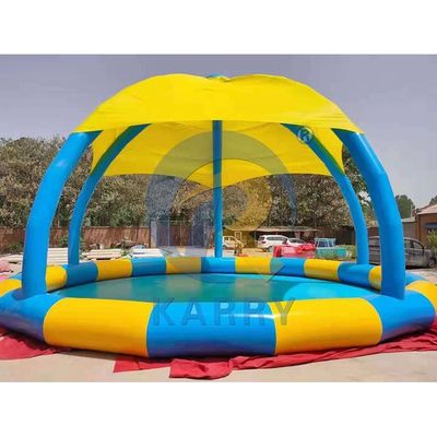Bambini e adulti piscina d'acqua gonfiabile a tenda con copertura solare realizzata in materiale PVC
