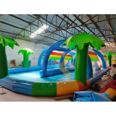 Bambini e adulti piscina d'acqua gonfiabile a tenda con copertura solare realizzata in materiale PVC