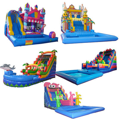 Slide idraulico gonfiabile con piscina per bambini e capacità massima 100-500 kg
