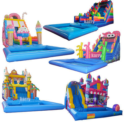 Slide idraulico gonfiabile con piscina per bambini e capacità massima 100-500 kg