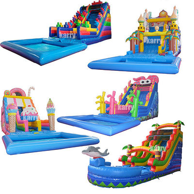 Slide idraulico gonfiabile con piscina per bambini e capacità massima 100-500 kg