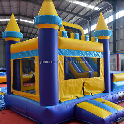 Colore personalizzato Bouncer gonfiabile per bambini con soffiatore e diapositiva di grado commerciale