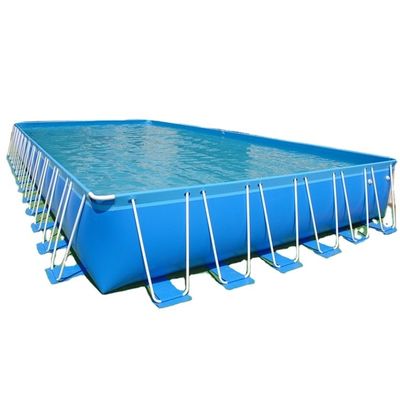 Piscine a cornice mentale rettangolare con logo stampato digitale materiale in PVC da 0,9 mm