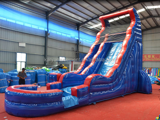 Giocattoli acquatici gonfiabili commerciali 9x3m o parco acquatico di dimensioni personalizzate con piscina e scivoli