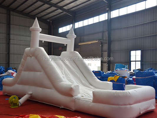 Slide gonfiabile castello combinazione di gas White Slide con soffiatore C/E o U/L Standard