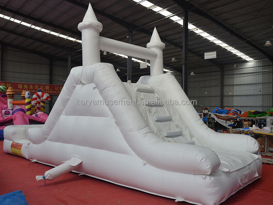 Slide gonfiabile castello combinazione di gas White Slide con soffiatore C/E o U/L Standard