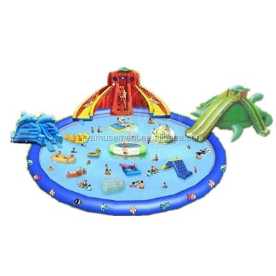 Progettazione di scivoli d'acqua gonfiabili e piscina per il divertimento dei bambini
