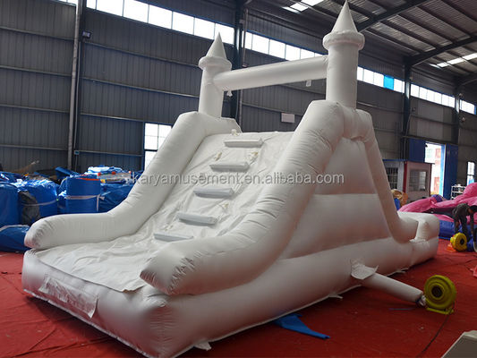 Slide gonfiabile castello combinazione di gas White Slide con soffiatore C/E o U/L Standard