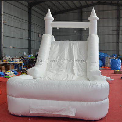 Slide gonfiabile castello combinazione di gas White Slide con soffiatore C/E o U/L Standard