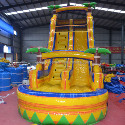 Certificato di colore personalizzato CE/EN71/EN14960 Scivolo gonfiabile per salto in acqua con piscina