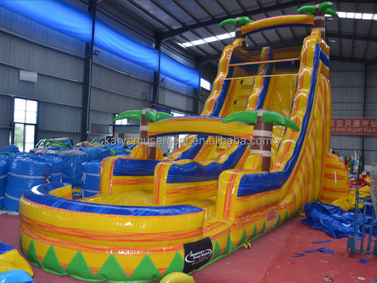 Certificato di colore personalizzato CE/EN71/EN14960 Scivolo gonfiabile per salto in acqua con piscina