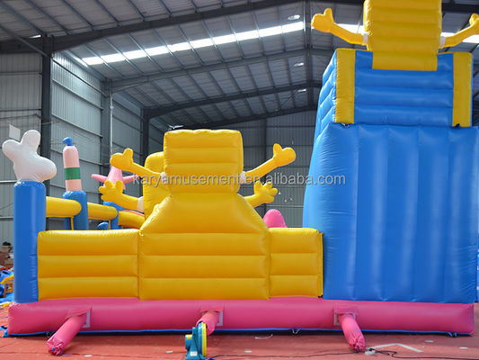 Trampolino gonfiabile per bambini con certificazione CE/EN71/EN14960 e Sponge Bob Castle