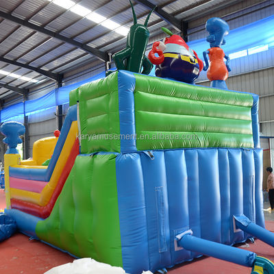 Colore personalizzato gonfiabile SpongeBob Parco tema Castello rimbalzante per adulti City Party divertimento